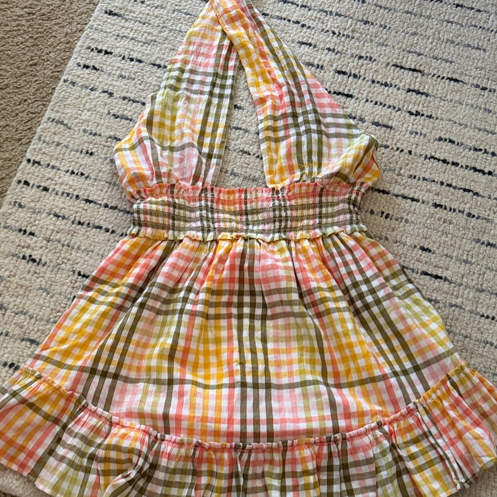 Aerie Multicolor Smocked Dress